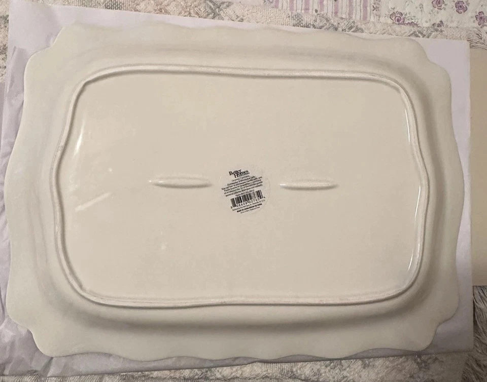 Bandeja Better Homes and Gardens Winter Forest bandeja rectangular granero ciervo Foto 2 de 4