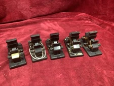 5 VINTAGE LEEDS NORTHRUP DOUBLE POLE BAKELITE ELECTRIC KNIFE SWITCH