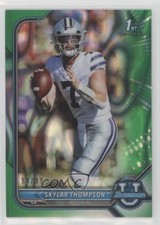 2021 Bowman U Chrome Prospects Green Lava Refractor 99/99 Skylar Thompson 00ht