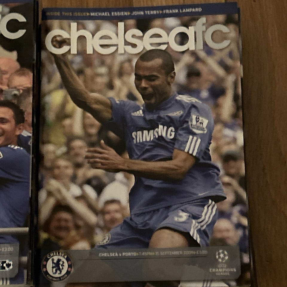 CHELSEA FC 2009/2010 FULL SET OF 28 HOME PROGRAMMES LEAGUE AND CUPS + 8 ...