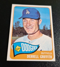 1965 TOPPS BASEBALL SET BREAK #112 DERRELL GRIFFITH RC LOS ANGELES DODGERS L@@K!