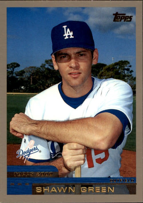 2000 Topps Baseball Card #410 Shawn Green