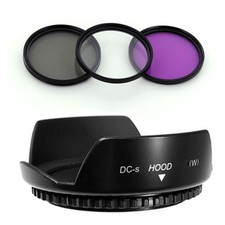 52mm Lens Hood Flower Wide Petal,PL-UV-FLD Filter Kit for Canon EF 50mm f/1.8 II