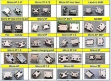 20 models Lot 100pcs Micro Usb Charging Port Connector For Smart Mobile Phone