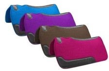 Showman 24" x 24" Felt Pony Saddle Pad w/ Top Grain Wear Leathers