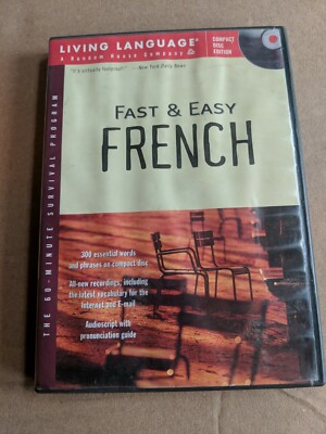 Living Language Fast & Easy French CD Audio ~ shelf174c 