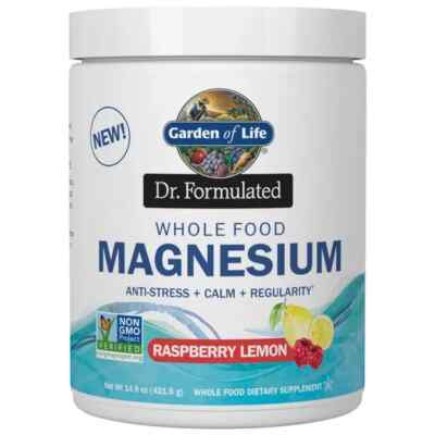 Garden of Life Dr. Formulierte Vollwertkost Magnesium Himbeere Zitrone 198g