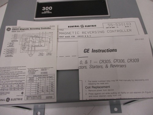 *NEW* GENERAL ELECTRIC CR309B202AAN MAGNETIC REVERSING CONTROLLER  - Picture 11 of 11