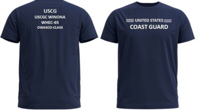 USCGC WINONA WHEC-65 * OWASCO CLASS *2-SIDED PERFORMANCE POLYESTER SHIRT