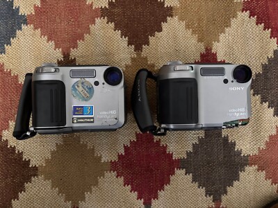 Two (2) Sony Handycam CCD-SC55 NTSC Hi8 Video Movie Cameras Only - for parts
