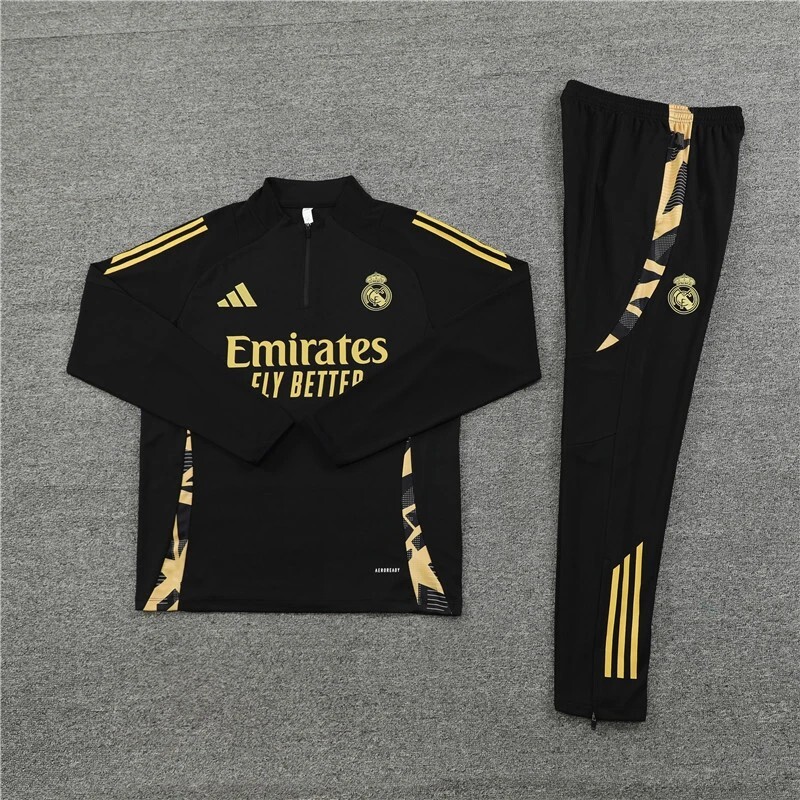 Real Madrid Tracksuit Adidas Gold Anzug Madrid Tracksuit Real Madrid  Trainingsanzug 2021 Real Madrid