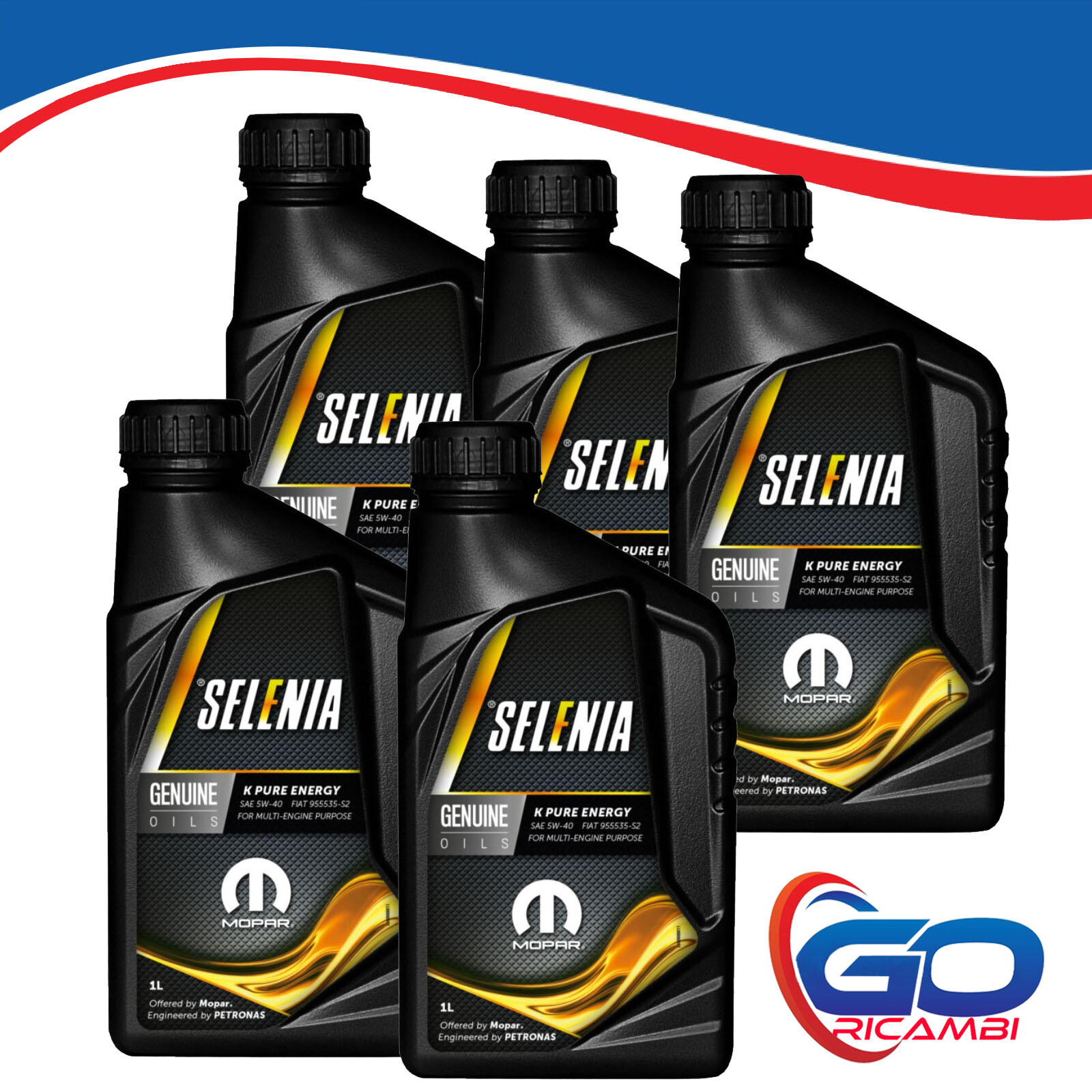 5 LITRI OLIO MOTORE SELENIA 5W40 K PURE ENERGY MULTIAIR