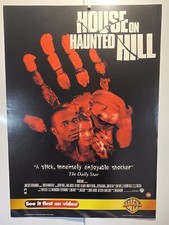 House On The Haunted Hill. Original UK Video Poster.