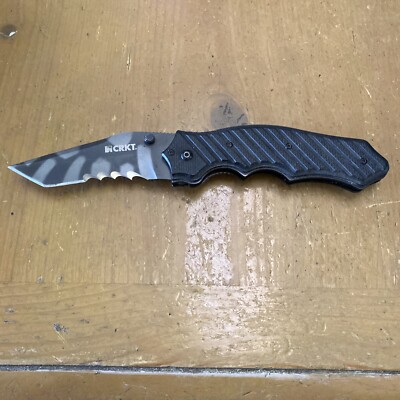 DISCONTINUED/RARE CRKT Triumph 1031TSN Crawford Design Folding Pocket Knife