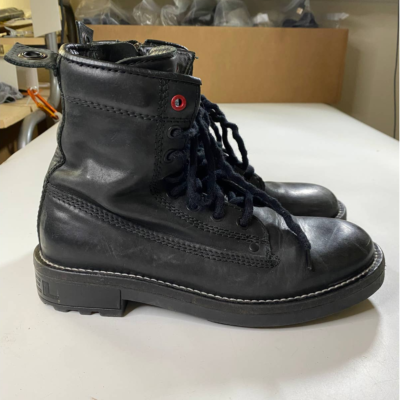 DIESEL Black D-Throuper DBB Z Boots Women's 37 (US 6-6.5) | eBay