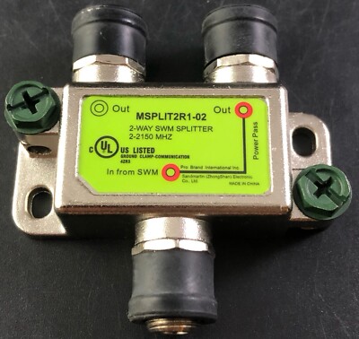 DIRECTV 2-WAY SWM SPLITTER, MSPLIT2R1-02 D2.2