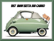 1957 Bmw Isetta 300 Convertible Toolbox - Refrigerator Magnet 42 Mil 1957 Bmw Isetta 300 Convertible Toolbox - Refrigerator Magnet 42 Mil