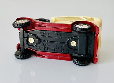 Vtg Tomica DATSUN NO.60 S=1/49 Japan Rare White Top 1977 Toy | eBay