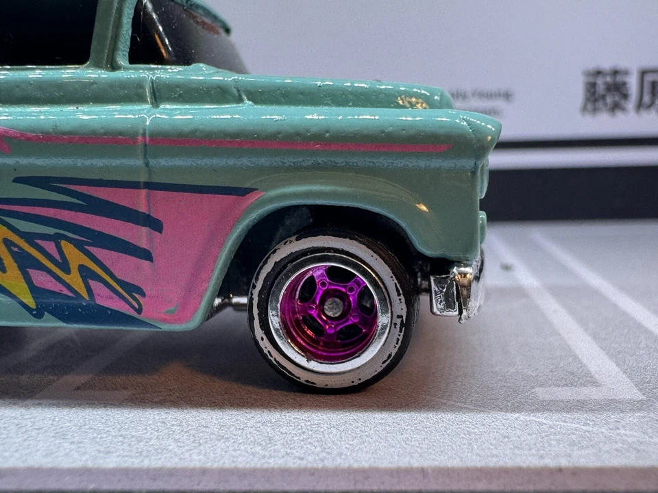 Hot Wheels '56 Flashsider de 1992 tarjeta azul (1er año) rueda suelta intercambio rosa🛞 Foto 2 de 4
