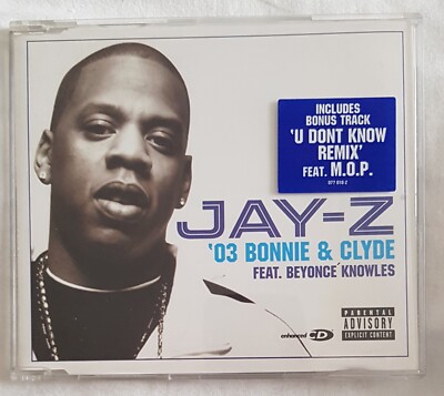 Jay-Z ft Beyonce : '03 Bonnie & Clyde - 2002 Enhanced CD Single 3 Tracks + Video
