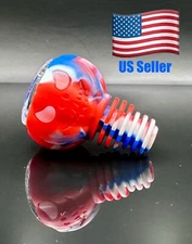 Universal 14mm 18mm Hybrid Silicone Glass Bowl - Blacklight Reactive