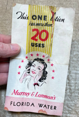 Vintage Murray & Lanman's Florida Water Brochure 135 Water St New York Rare