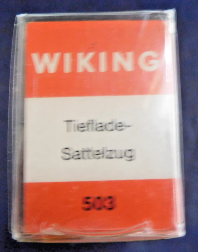(503) Wiking, Magirus 235 D, Tieflader mit Kabeltrommel, guter Zustand, OVP - Bild 3 von 4