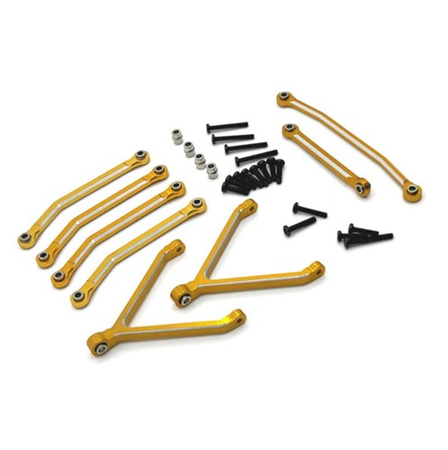 Alloy Chassis Linkage Tie Rod Steering Linkage pull Rod Kit For FMS 1/24 FCX24 - Picture 3 of 14