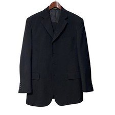 Lucelli Suit Jacket 40R Pants 33R Polyester Black