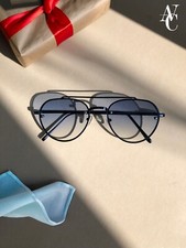 Unisex Women-Man Blue Sunglasses