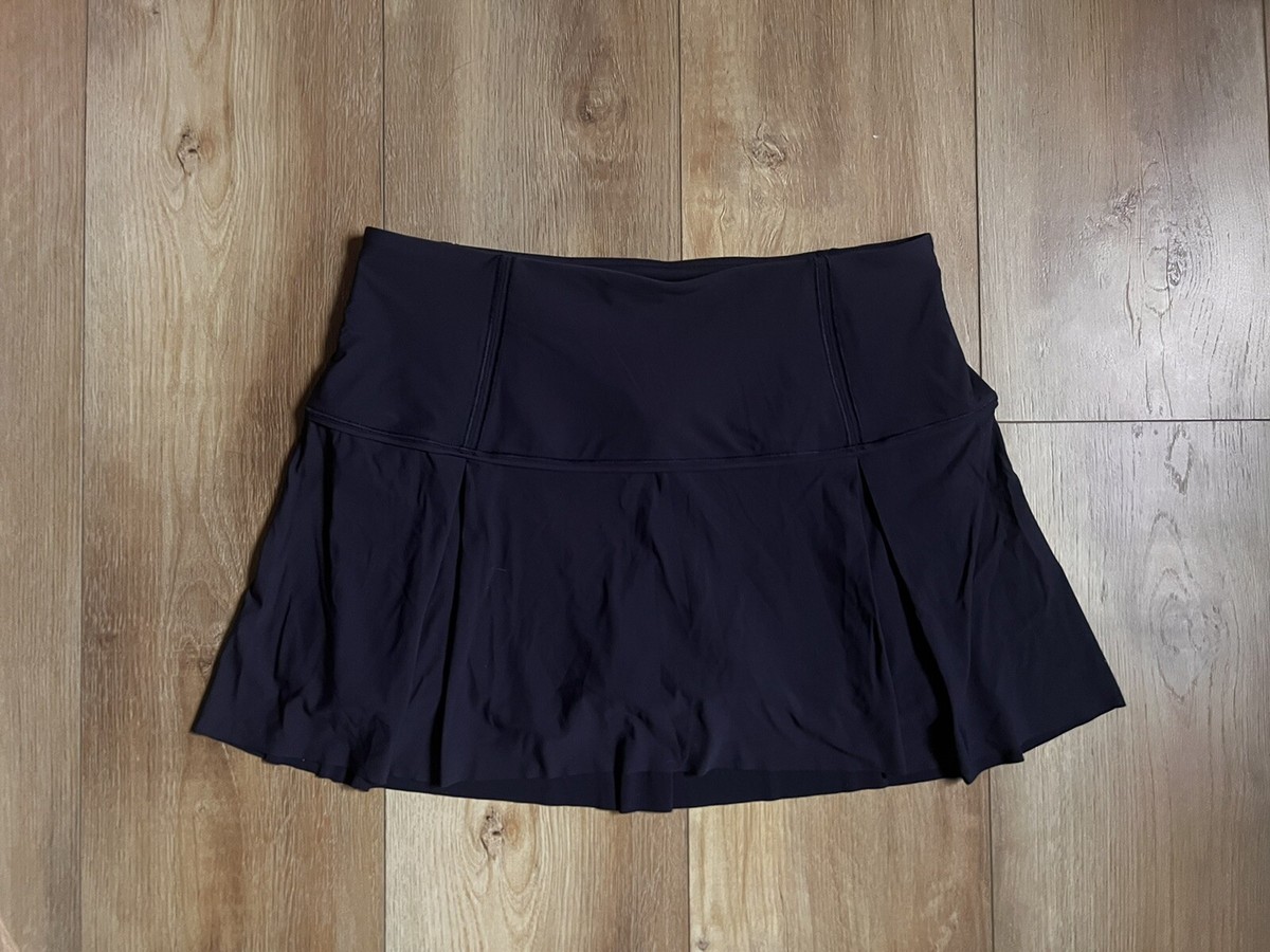 Lululemon Lost in Pace Tennis Skirt Skort Midnight Navy Blue 8 | eBay