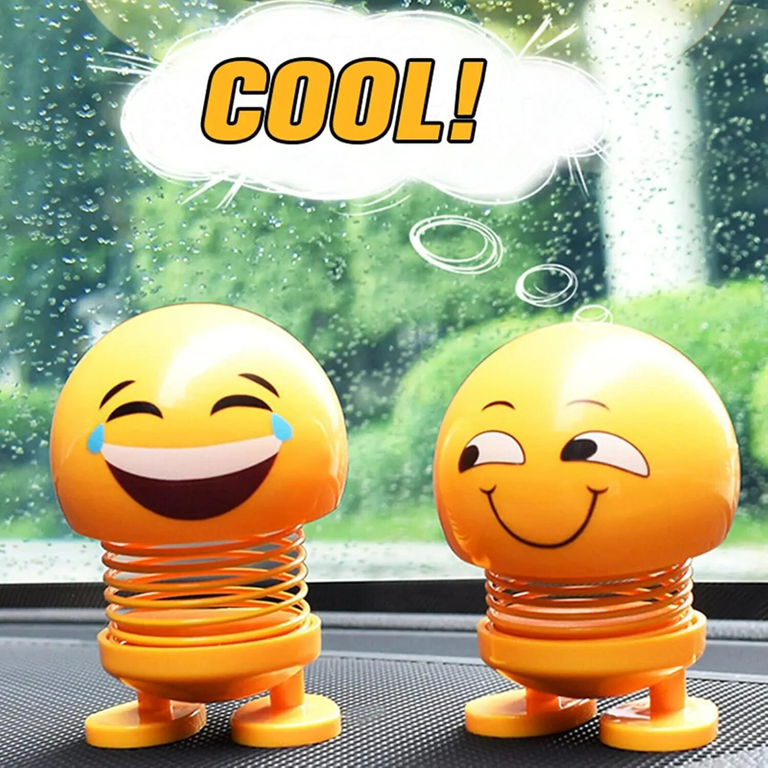 Spring Shaking Head Doll Emoji Expression Doll Car Ornaments