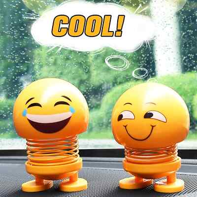 Spring Shaking Head Doll Emoji Expression Doll Car Ornaments Cute Gift
