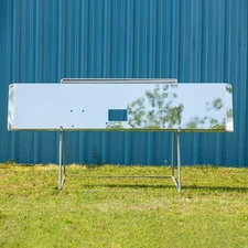 Chrome Peterbilt 379 Front Bumper - 20” Mitered Ends, 7 Gauge Steel (378, 357)