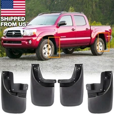 4x Front Rear Mud Flaps Splash Guard For 2005-2015 Toyota Tacoma W/Fender Flares