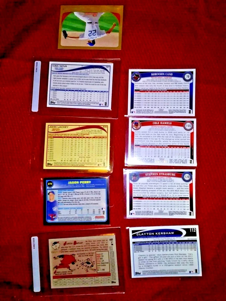 2011-'14 TOPPS MLB LOTE DE 9 PARALELOS: Kershaw Strasburg Smoak Hamels y MÁS Foto 2 de 2