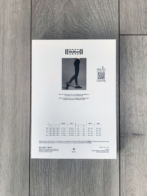 WOLFORD LOGO SCRIPT BLACK SOFT JERSEY LEGGINGS SIZE SMALL UK 10-12 RARE image 5