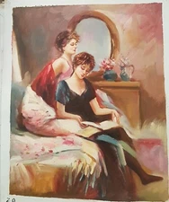 Painting On Linen Oil & Technical Mixed Impressionism