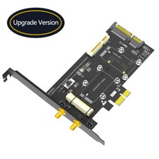 Adapter for Mini PCIe with 2 1x to Card MSATA in1 SATA3 SIM WiFi/3G/4G/LTE/Msata