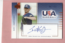 IAN KENNEDY 2004-05 USA Baseball National Team Signatures Blue #27 S#087/250