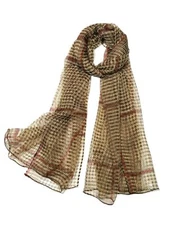 Mulberry Silk Long Scarves in Gift Box 65”x39.5 Houndstooth