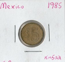 Coin Mexico 5 Pesos 1985 KM502