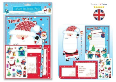 Kinder lieber Weihnachtsmann Brief Set mit Gummi Bleistiften Weihnachtsstil 2