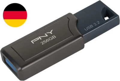 PNY 256GB PRO Elite V2 USB 3.2 Gen 2 Flash-Laufwerk, Bis Zu 600 Mb/S Lesegeschwi