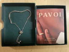 PAVOI 14K Gold Plated Cubic Zirconia Classic Tennis Bracelet 4 Women Adjustable