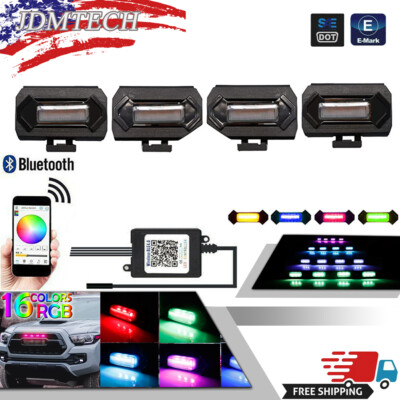 For Toyota Tacoma TRD Sport 2020-2022 16-Colors RGB LED Front Grille Lights Kit