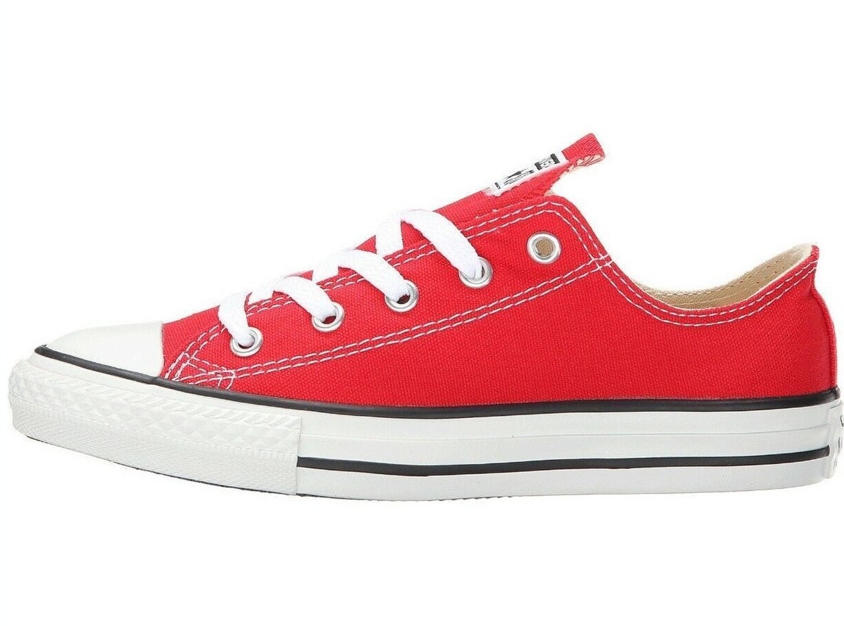 CONVERSE All Star Chuck Taylor Low Top Red Youth 3J236 Kids Canvas
