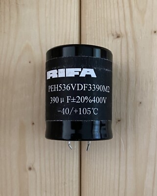 SET OF 2 RIFA PEH536VDF3390M2 CAPACITOR 390 uF +/-20% 400 V -40/+105C TESTED