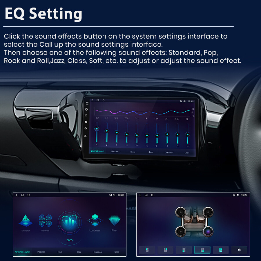 10" FOR TOYOTA HILUX 20152022 ANDROID 13 CAR STEREO GPS APPLE CARPLAY HEAD UNIT eBay