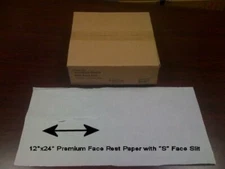 12"x24" Premium Face Paper with face Slit, 1000pcs per Box, Item# 55582